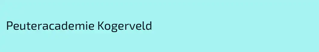 Peuteracademie Kogerveld
